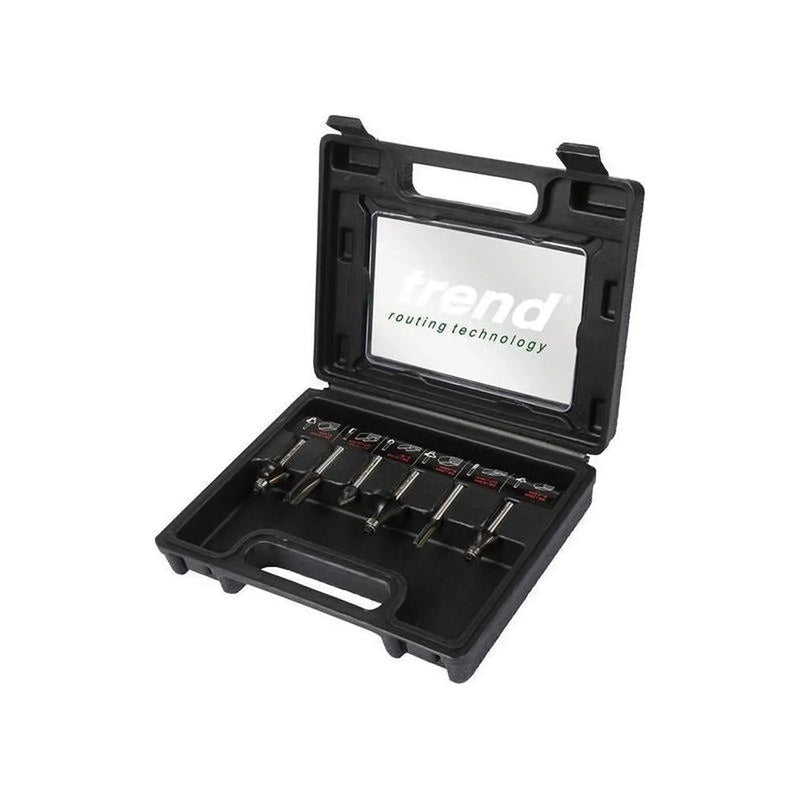 Trend 1/4in TCT Router Cutter Set, 6 Piece