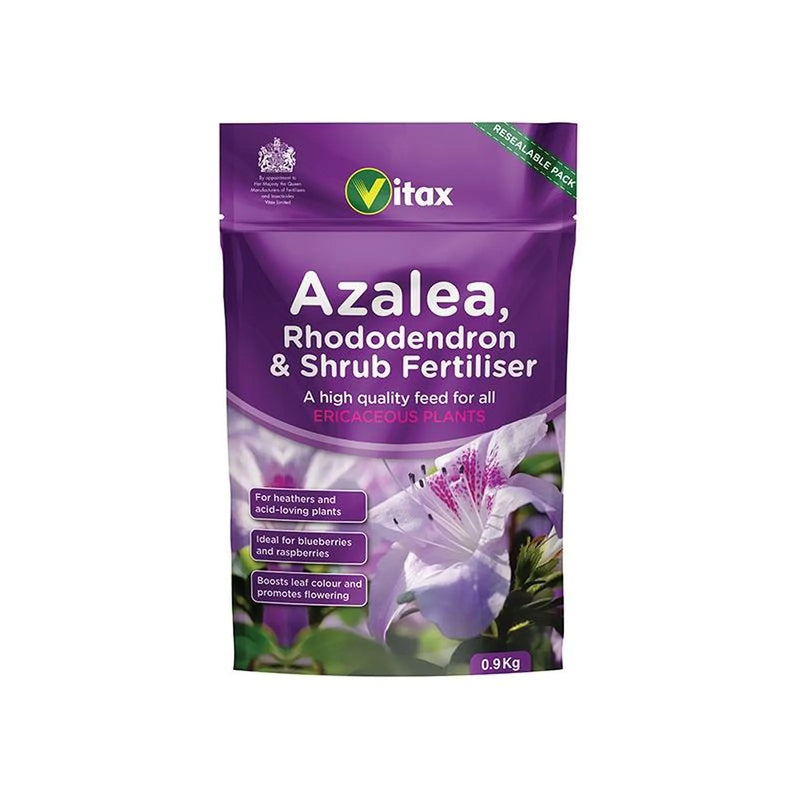 Vitax Azalea, Rhododendron & Shrub Fertilizer 0.9kg Pouch