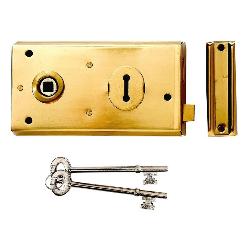 Yale Locks P401 Rim Lock Grey Finish 138 x 76mm Visi