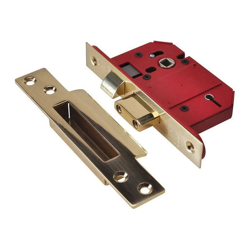 Union StrongBOLT 2200S BS 5 Lever Mortice Sashlock Satin Brass 68mm Box