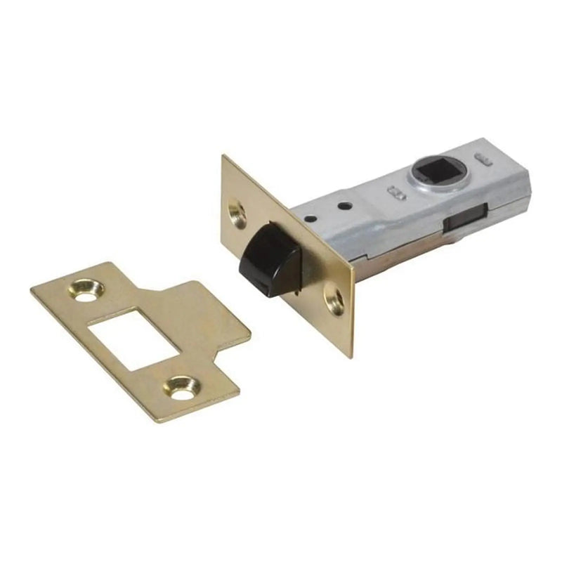 Union J2600 3.0 Tubular Latch Essentials Polished Brass 79mm 3in Boxed