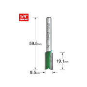 Trend C013 x 1/4 TCT Two Flute Cutter 9.5 x 19.1mm