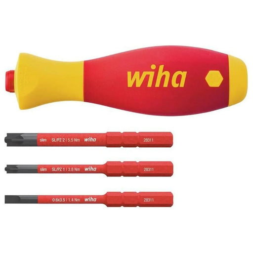 Wiha SoftFinish® electric slimVario Screwdriver Set, 4 Piece