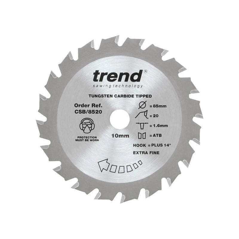 Trend CraftPro Mini Saw Blade 85 x 10mm x 20T