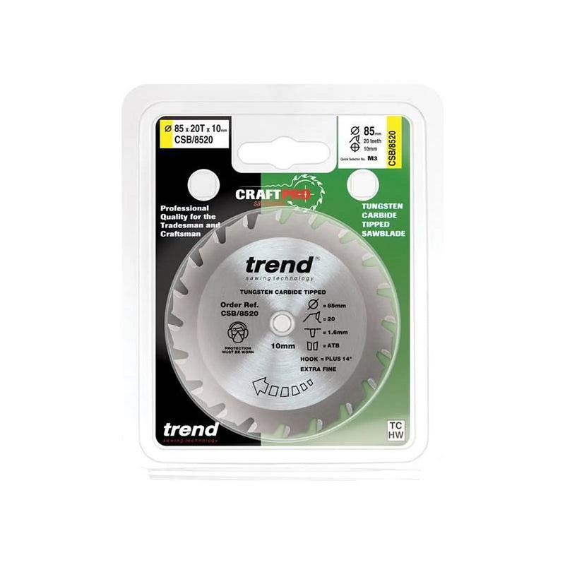 Trend CraftPro Mini Saw Blade 85 x 10mm x 20T