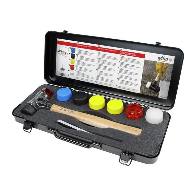Wiha Assorted Hammer Face Set, 9 Piece
