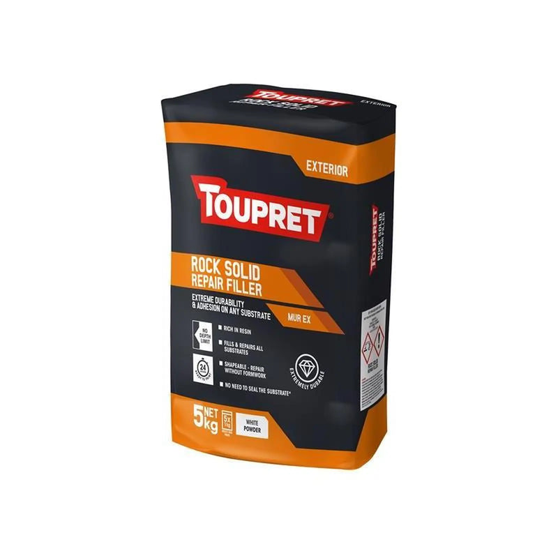Toupret Exterior Rock Solid Repair Filler 5kg