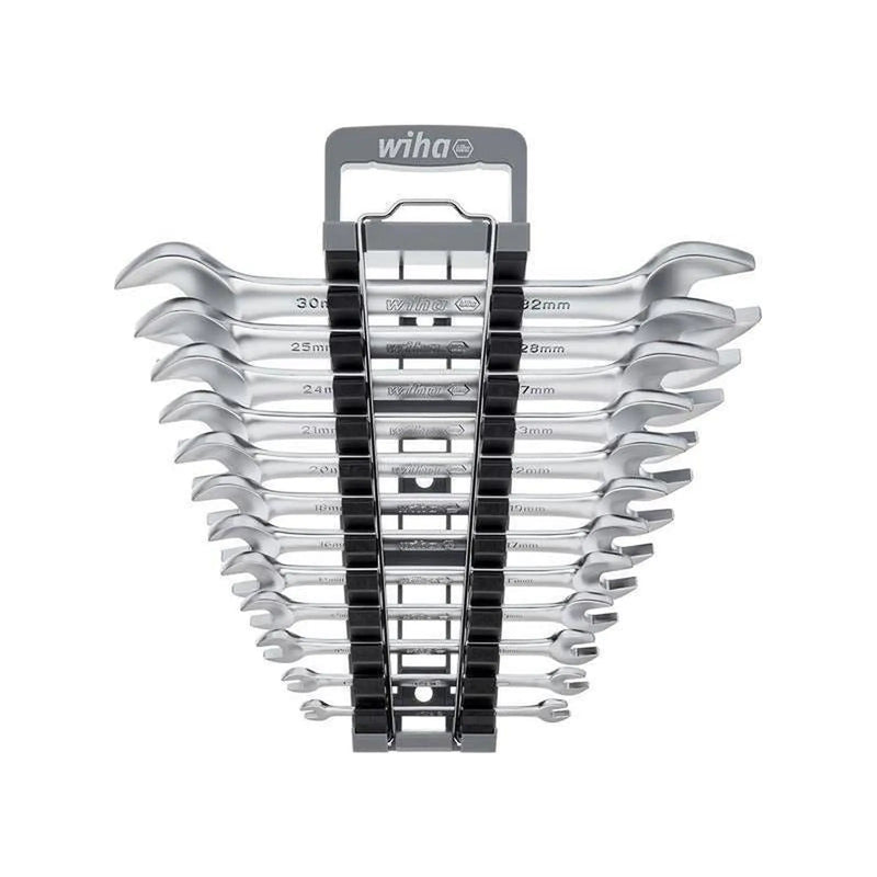 Wiha Double Open-End Spanner Set, 12 Piece