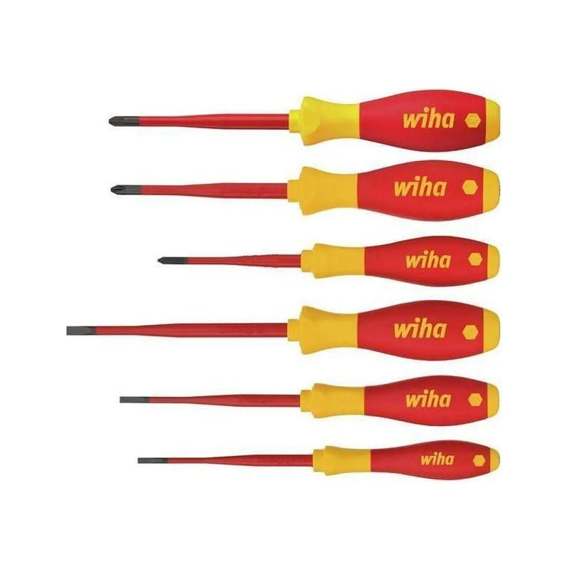 Wiha SoftFinish® electric SL/PH/PZS Screwdriver Set, 6 Piece