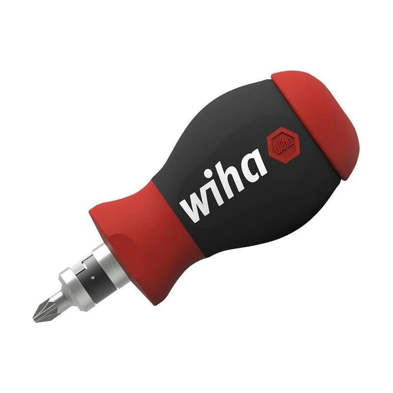 Wiha Magnetic SoftFinish® Stubby Screwdriver with Bit Magazine