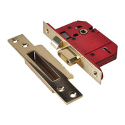 Union StrongBOLT 2200S BS 5 Lever Mortice Sashlock Satin Brass 68mm Visi
