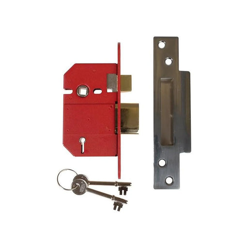 Union StrongBOLT 2200S BS 5 Lever Mortice Sashlock Satin Chrome 68mm Visi