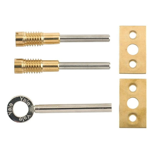 Yale Locks 8013 Dual Screw Window Lock Brass Finish Pack of 2