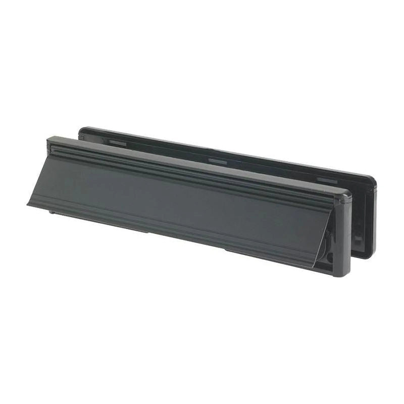 Yale Locks Letter Plate Black (Visi-Packed) 300mm (12in)