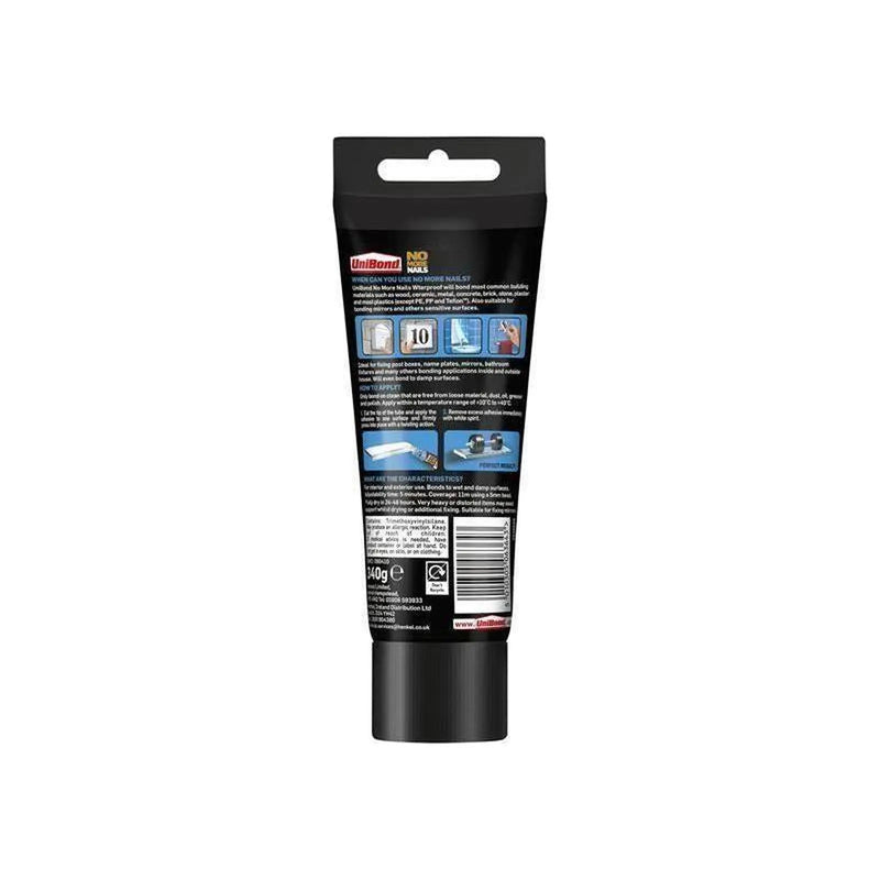 Unibond No More Nails Waterproof Grab Adhesive Tube 340g