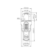 Yale Locks Combi Padlock with Slide Cover 50mm