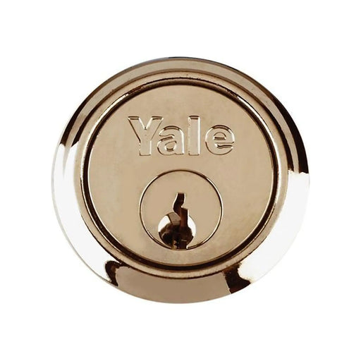 Yale Locks B1109 Replacement Rim Cylinder & 2 Keys Polished Brass Finish Box