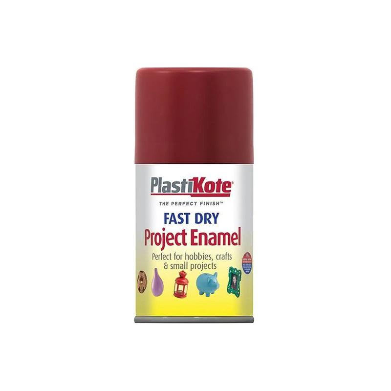 Plastikote Fast Dry Enamel Aerosol Metallic Red 100ml