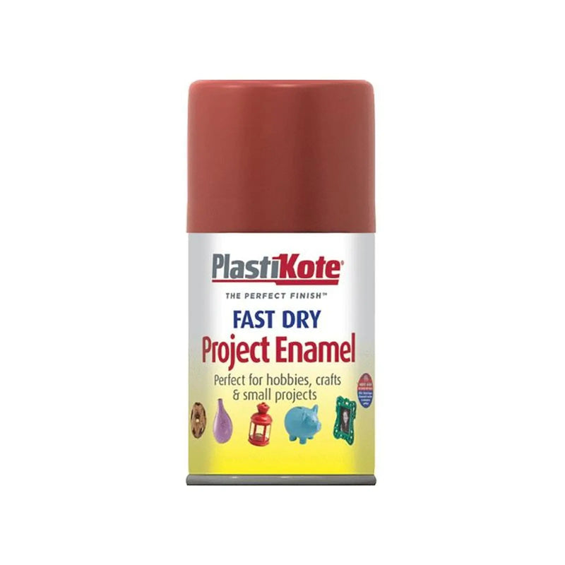 Plastikote Fast Dry Enamel Aerosol Nut Brown 100ml