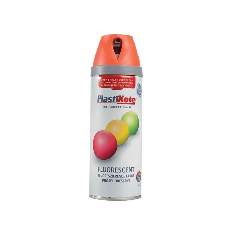 Plastikote Twist & Spray Fluorescent Orange 400ml
