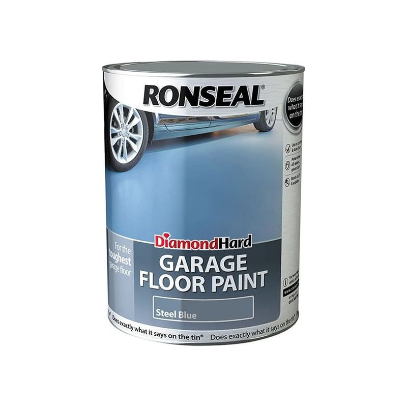 Ronseal Diamond Hard Garage Floor Paint Steel Blue 5 litre