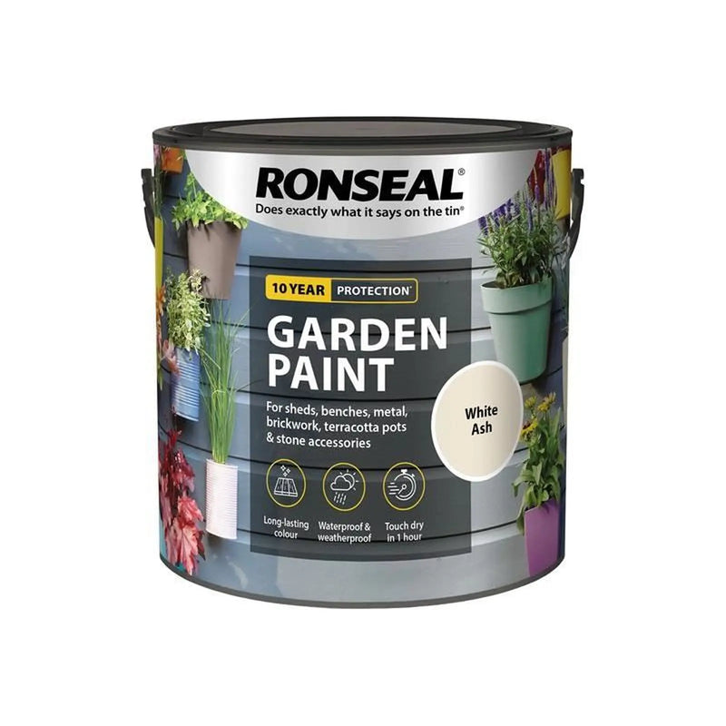 Ronseal Garden Paint White Ash 2.5 litre