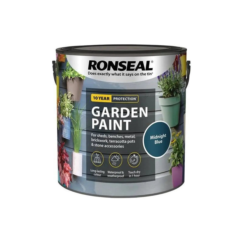 Ronseal Garden Paint Midnight Blue 2.5 litre