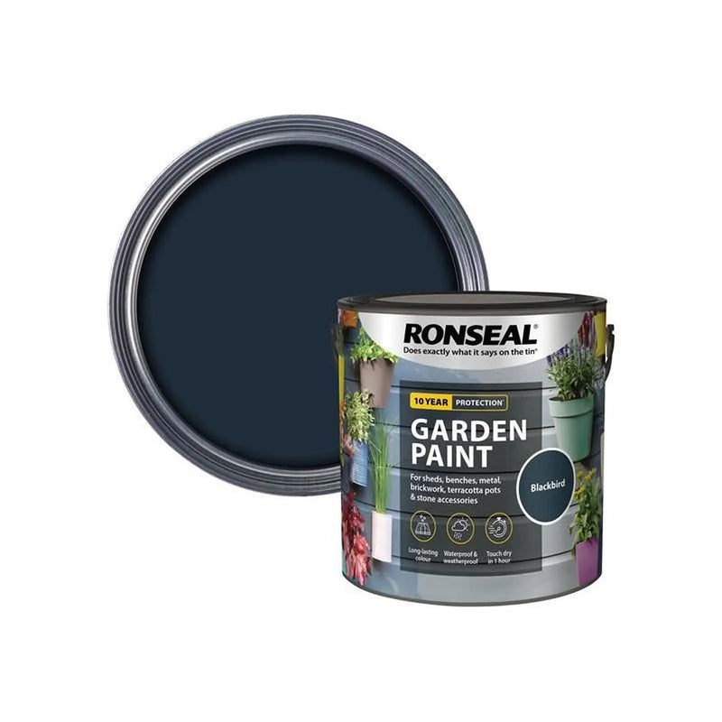 Ronseal Garden Paint Blackbird 2.5 litre