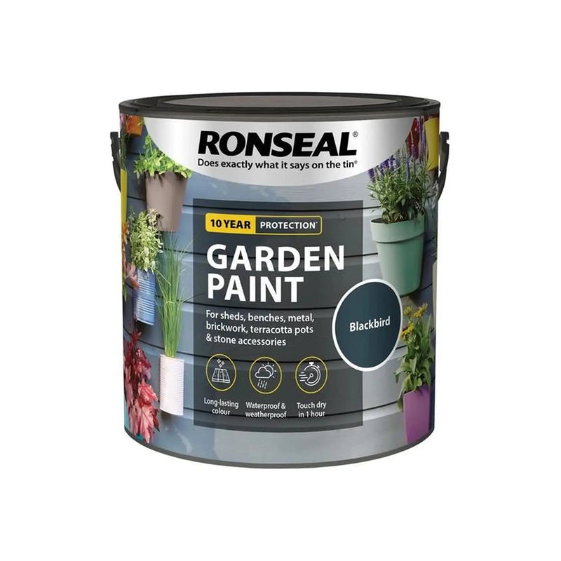 Ronseal Garden Paint Blackbird 2.5 litre