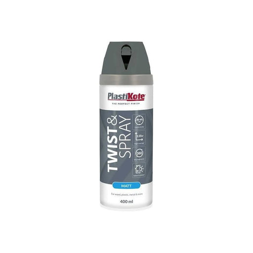 Plastikote Twist & Spray Matt 400ml Blue Steel