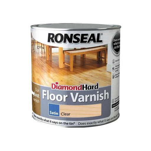 Ronseal Diamond Hard Floor Varnish Satin 2.5 litre