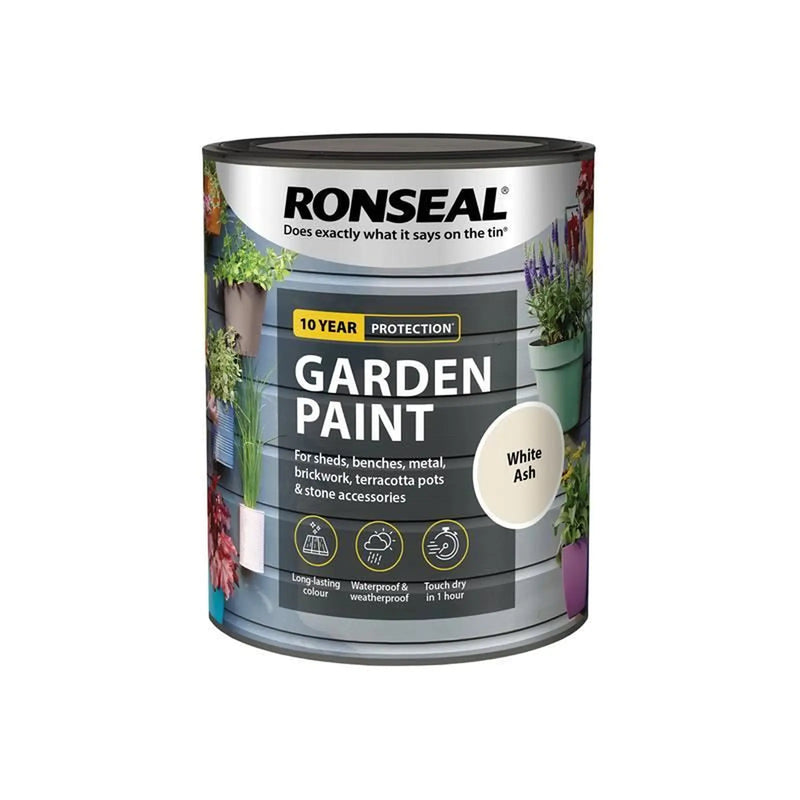 Ronseal Garden Paint White Ash 750ml