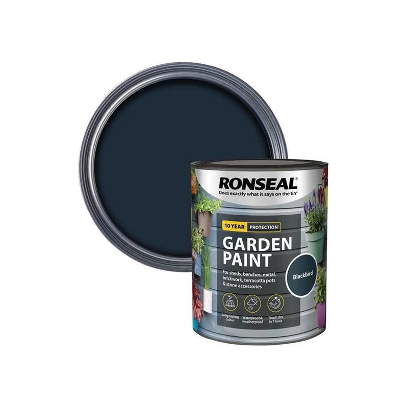 Ronseal Garden Paint Blackbird 750ml