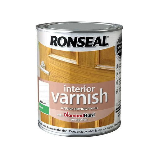 Ronseal Interior Varnish Quick Dry Matt White Ash 750ml