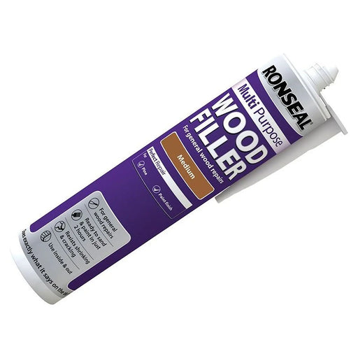 Ronseal Multipurpose Wood Filler Cartridge Medium 310ml