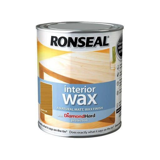 Ronseal Interior Wax Dark Oak 750ml