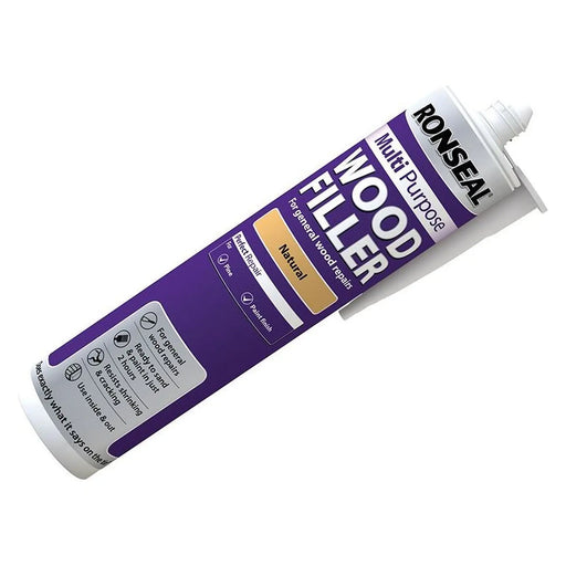 Ronseal Multipurpose Wood Filler Cartridge Natural 310ml