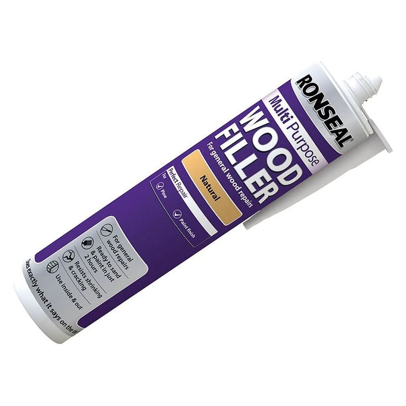 Ronseal Multipurpose Wood Filler Cartridge Natural 310ml