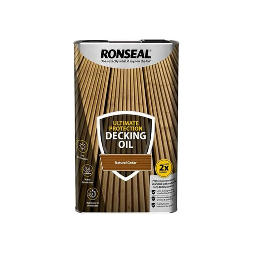 Ronseal Ultimate Protection Decking Oil Natural Cedar 5 litre
