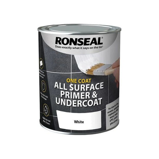 Ronseal One Coat All Surface Primer & Undercoat Interior White 750ml