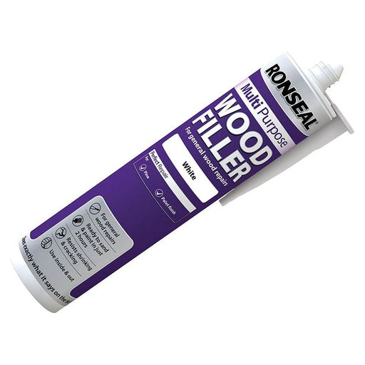 Ronseal Multipurpose Wood Filler Cartridge White 310ml