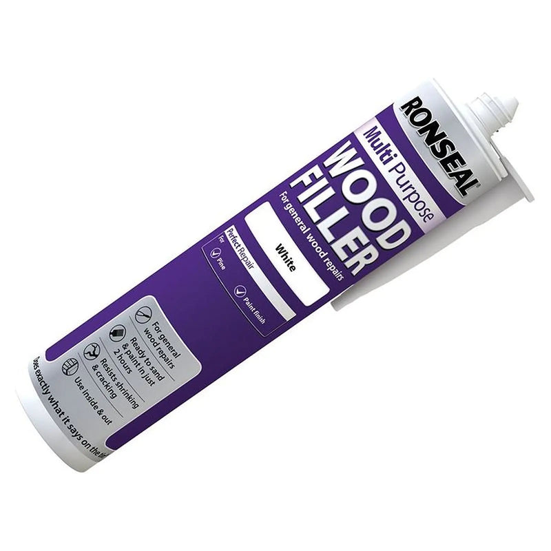 Ronseal Multipurpose Wood Filler Cartridge White 310ml