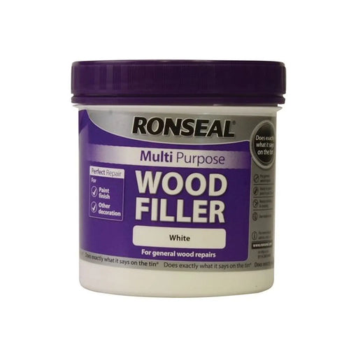 Ronseal Multipurpose Wood Filler Tub White 465g