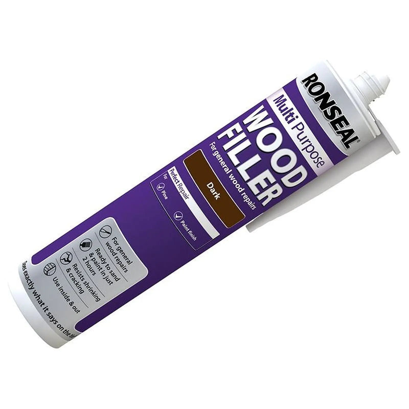 Ronseal Multipurpose Wood Filler Cartridge Dark 310ml