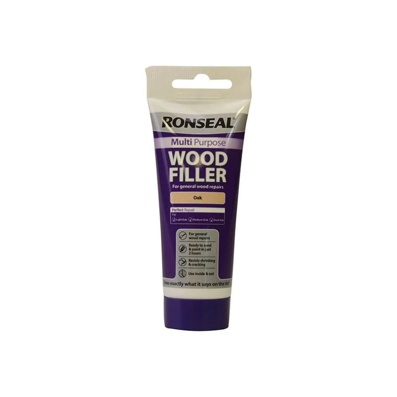 Ronseal Multipurpose Wood Filler Tube Oak 100g