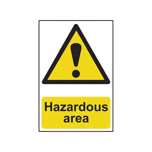 Scan Hazardous Area - PVC Sign 400 x 600mm