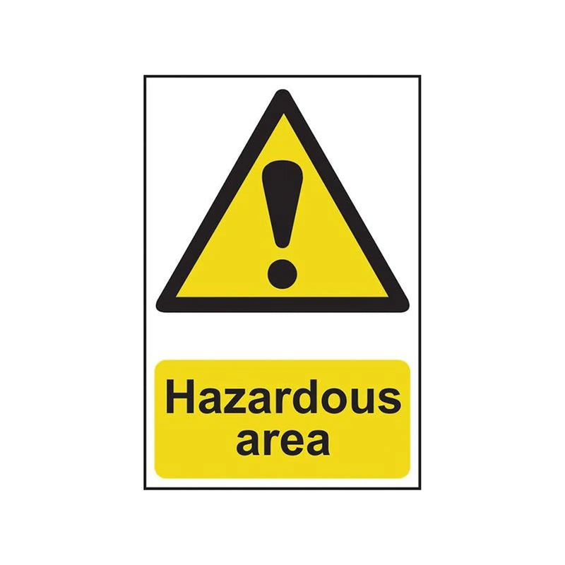 Scan Hazardous Area - PVC Sign 400 x 600mm