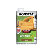 Ronseal Ultimate Protection Hardwood Garden Furniture Oil Natural Clear 500ml