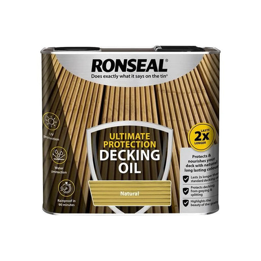 Ronseal Ultimate Protection Decking Oil Natural 2.5 litre
