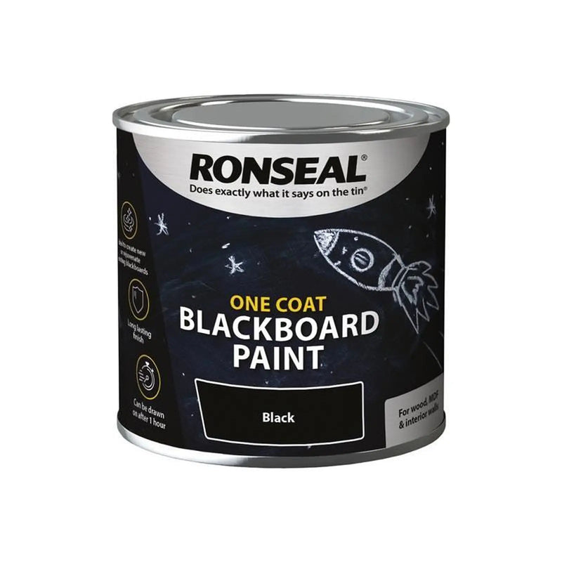 Ronseal One Coat Blackboard Paint 250ml